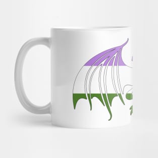 Genderqueer Pride Dragon Mug